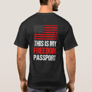 Dies ist mein Pass Amerika ohne Impfstoff stolz Am T-Shirt