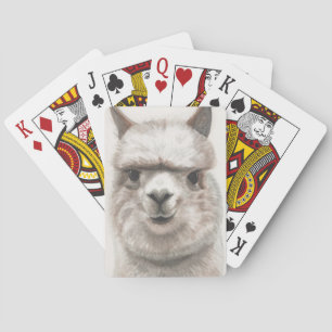 Dies ist mein Pokerface Alpaka Karten Lama Lächeln Spielkarten