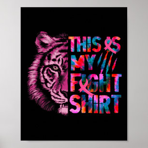 Dies ist mein Shirt Brustkrebs-Bewusstsein Mon Poster