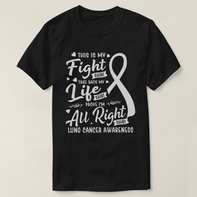 Dies ist mein Shirt Lungenkrebs-Sensibilisierungsf (Design vorne)