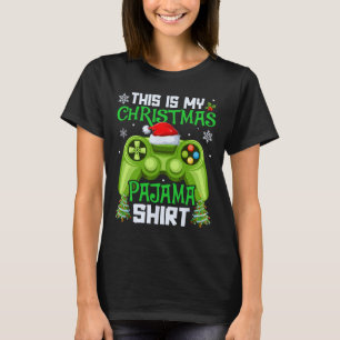 Dies ist mein Weihnachten-Pyjama-Videospiel-Gamer- T-Shirt