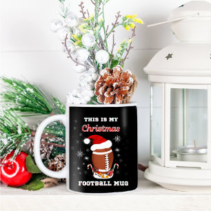 Dies ist mein Weihnachts-Football-Becher mit Snack Kaffeetasse