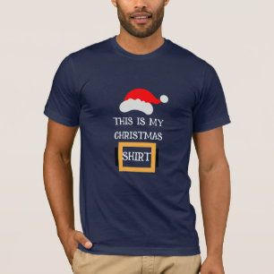 Dies ist mein Weihnachts-Shirt, Funny Quotes & Red T-Shirt