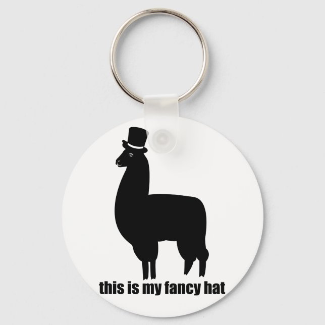 Dies ist meine Extravagante Hat Llama Schlüsselket Schlüsselanhänger (Vorderseite)