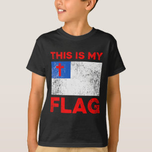 Dies ist meine Flagge - Christliches Jesuskreuz Pr T-Shirt