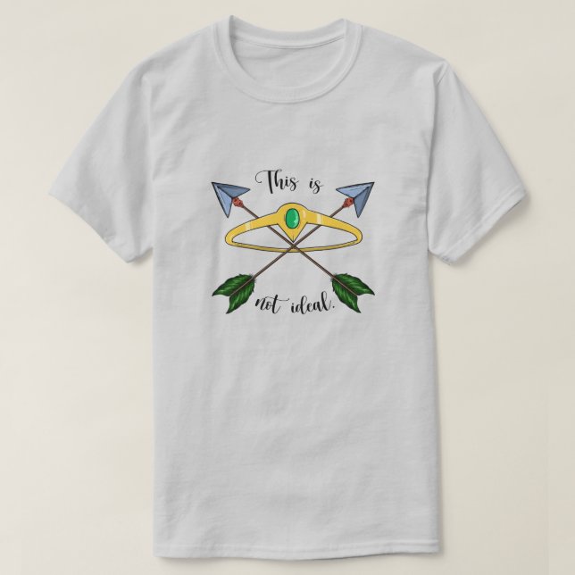 Dies ist nicht der ideale T - Shirt - Grau (Design vorne)