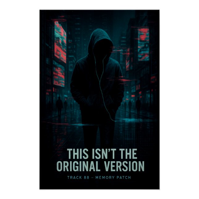 Dies ist nicht die Originalversion - Glitchcore Ar Poster (Vorderseite)