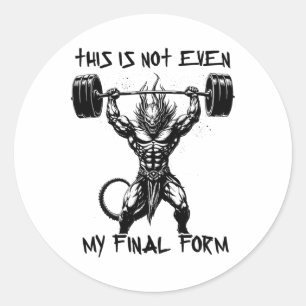Dies ist nicht einmal mein letztes Form Gym Beast Runder Aufkleber