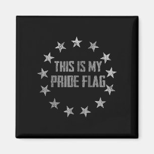 Dies ist Pride Flag USA American 4th of July - 2 Magnet