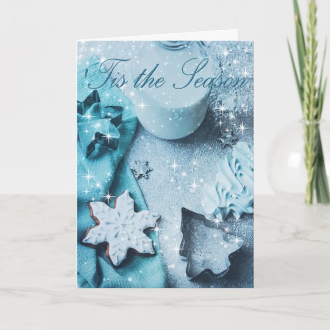 Dies ist The Season Blue Glitzer Weihnachten (Vorderseite)