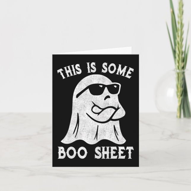 Dies sind einige Boo-Sheet Halloween Ghost Fun Ges Karte (Vorderseite)