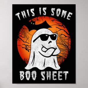 Dies sind einige Boo-Sheet Halloween Ghost Fun Ges Poster