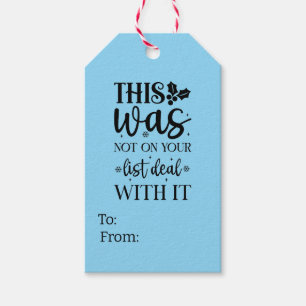 Dies steht nicht auf Ihrer Liste Geschenkanhänger