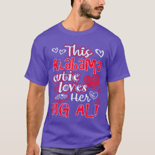 Diese Alabama-Schatz liebt ihr großes Al-Spaß-Fußb T-Shirt