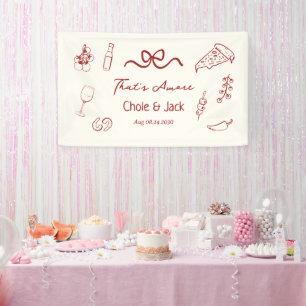 Diese Amore-Handgezeichnete Italienische Pizza-Hoc Banner