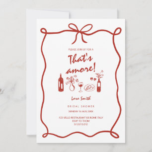 Diese Amore italienische Braut Brautparty Karte