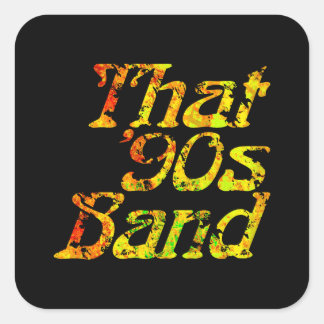 Diese Band der 90er Jahre - Grunge Logo Square Sti Quadratischer Aufkleber