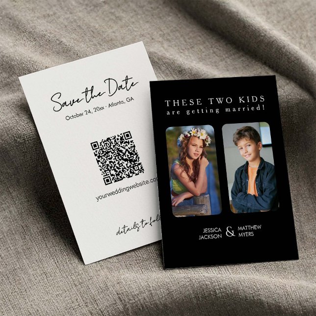 Diese beiden Kinder bekommen verheiratete Kinderfo Einladung (Von Creator hochgeladen)