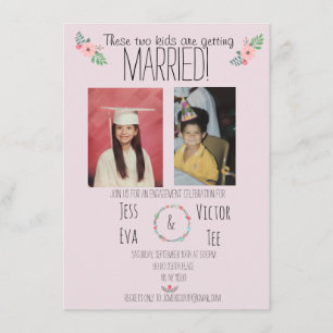 Diese beiden Kinder heiraten! Einladung