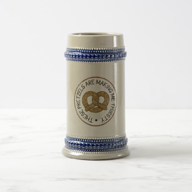 Diese Brezeln machen mich durstig Bierglas (Mittel)