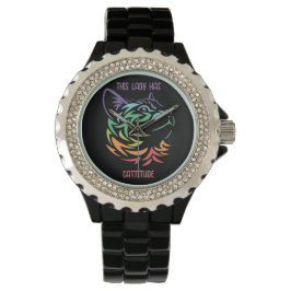 Diese Dame hat Katitude Armbanduhr
