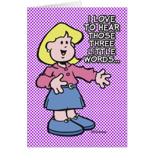 Diese drei kleinen Worte...