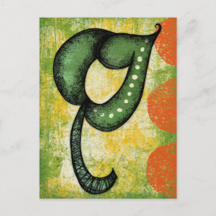 Diese einmalige leaf Postkarte