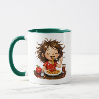 Diese entzückende Illustration zeigt ein kleines M Tasse