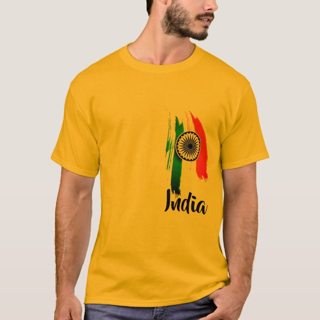 Diese Farben führen nicht zu indianischem Tiranga- T-Shirt (Vorderseite)