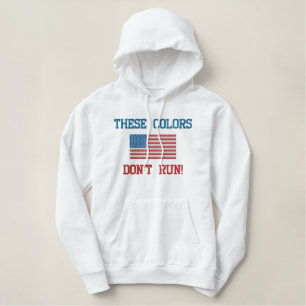 Diese Farben lassen nicht gesticktes Bestickter Hoodie