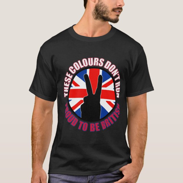 Diese Farben laufen nicht (Großbritannien) T-Shirt (Vorderseite)