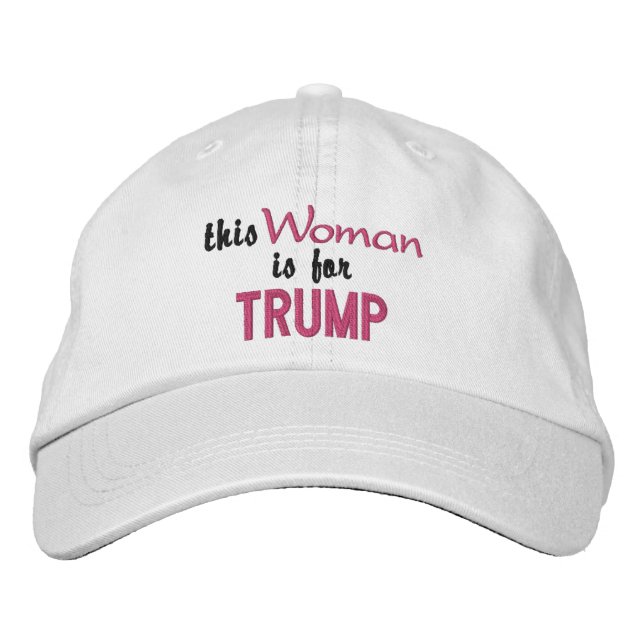 Diese Frau ist für Trump Bestickte Baseballkappe (Vorderseite)