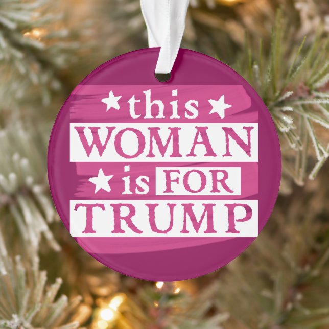 Diese Frau ist für Trump-Ornament Ornament (Baum)