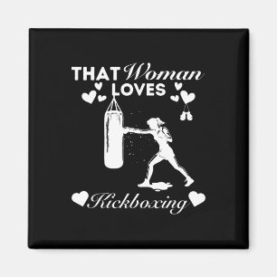 Diese Frau liebt Kickboxen _1 Magnet