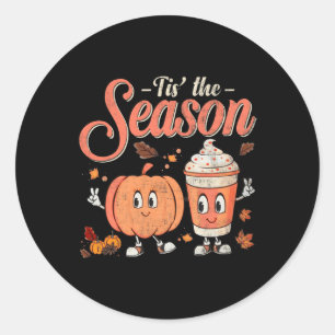 Diese Fun Season Pumpkin Gewürzspass Fall Vibes Au Runder Aufkleber