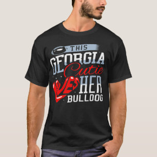 Diese Georgia-Schatz liebt ihren Bulldog-Pullover T-Shirt