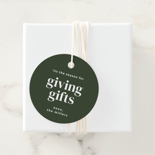'Diese Geschenke geben Geschenke der Jahreszeit Ta Geschenkanhänger (Beispiel)