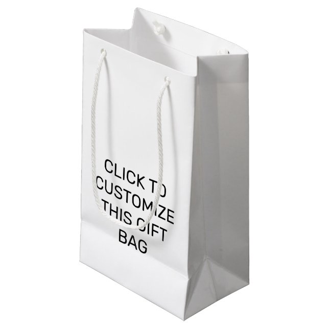 DIESE GIFT-BEUTEL ZERSTÖREN KLEINE GESCHENKTÜTE (Vorderseite Schrägansicht)