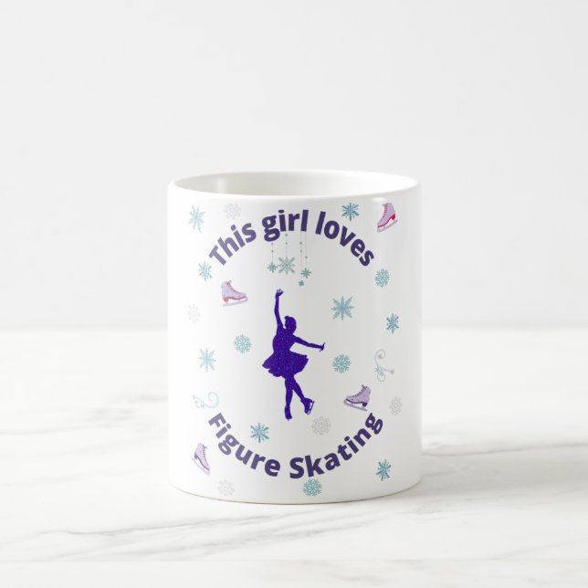 Diese Girl-Lieben Abbildung Skaten Kaffeetasse (Mittel)
