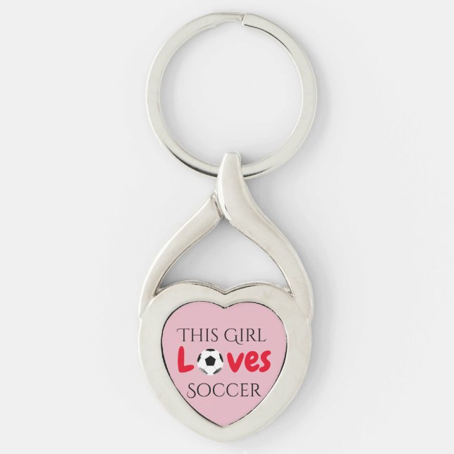 Diese Girl Lieben Fußball - Fußball Schlüsselanhänger (Vorderseite)