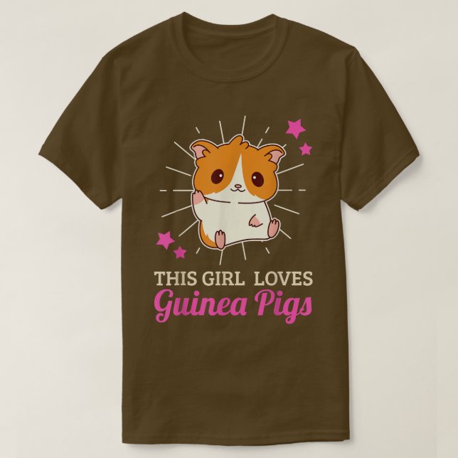Diese Girl Lieben Guinea Schweine T - Shirt (Design vorne)