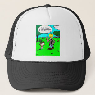 Diese glücklichen Gesichter schlagen Cartoon Gesch Truckerkappe