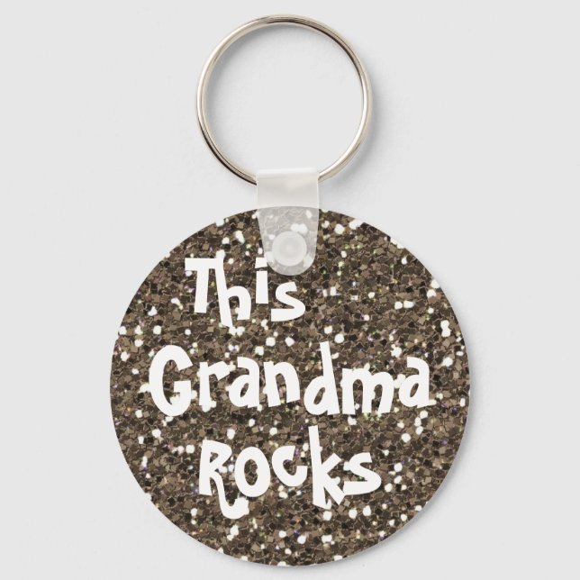DIESE GRANDMA ROCKS SCHLÜSSELANHÄNGER-VORLAGE SCHLÜSSELANHÄNGER (Vorderseite)