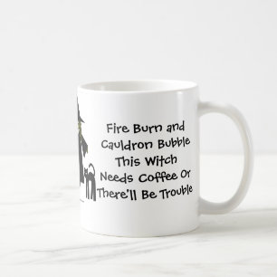 Diese Hexe benötigt Kaffee! Kaffee-Süchtige Kaffeetasse
