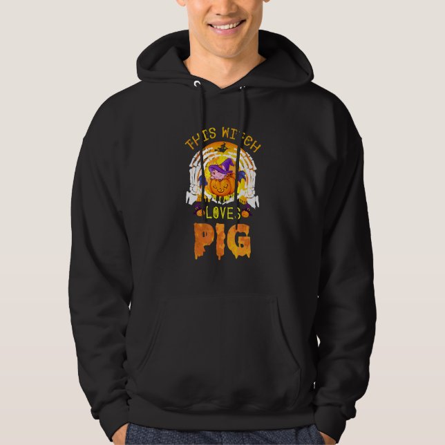 Diese Hexe Lieben schweift Halloween Cosplay Hoodie (Vorderseite)