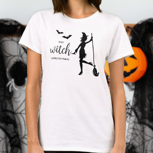 Diese Hexe Lieben zu Party Silhouette Halloween T-Shirt