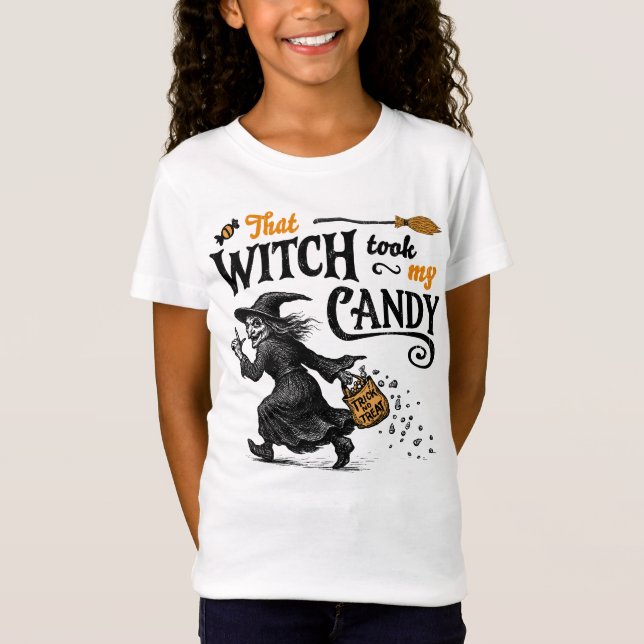 Diese Hexe nahm mir das süße Mädchen. T-Shirt (Vorderseite)