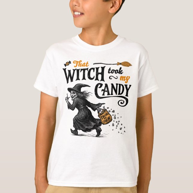 Diese Hexe nahm mir die Bonbons T-Shirt (Vorderseite)