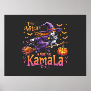 Diese Hexe stimmt Kamala Cat Lady Harris ab Poster