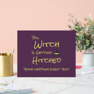 Diese Hexe wird angeheftet Acrylschild